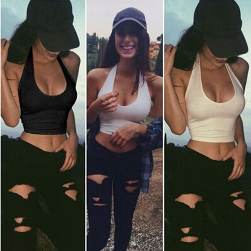 Summer Woman Halter Tops Crop Top - Stylish & Comfortable