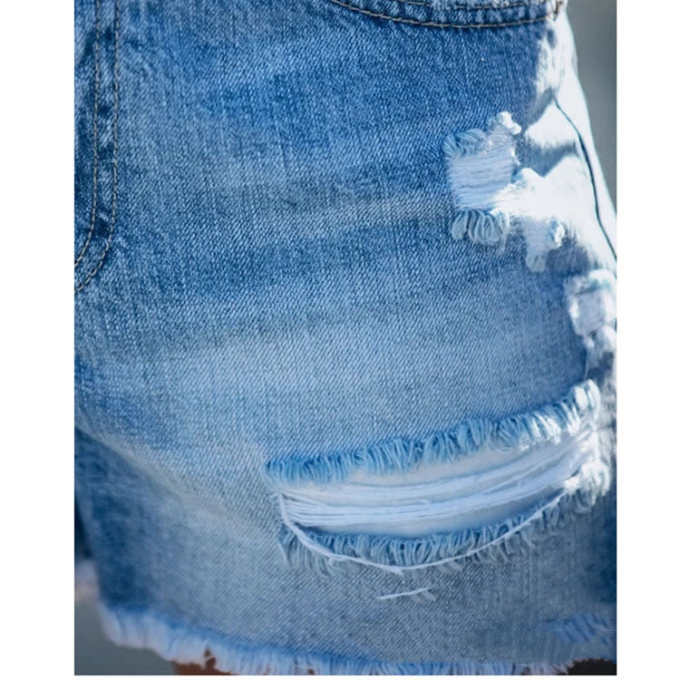Short en jean à franges déchiré couture dames short en jean femmes