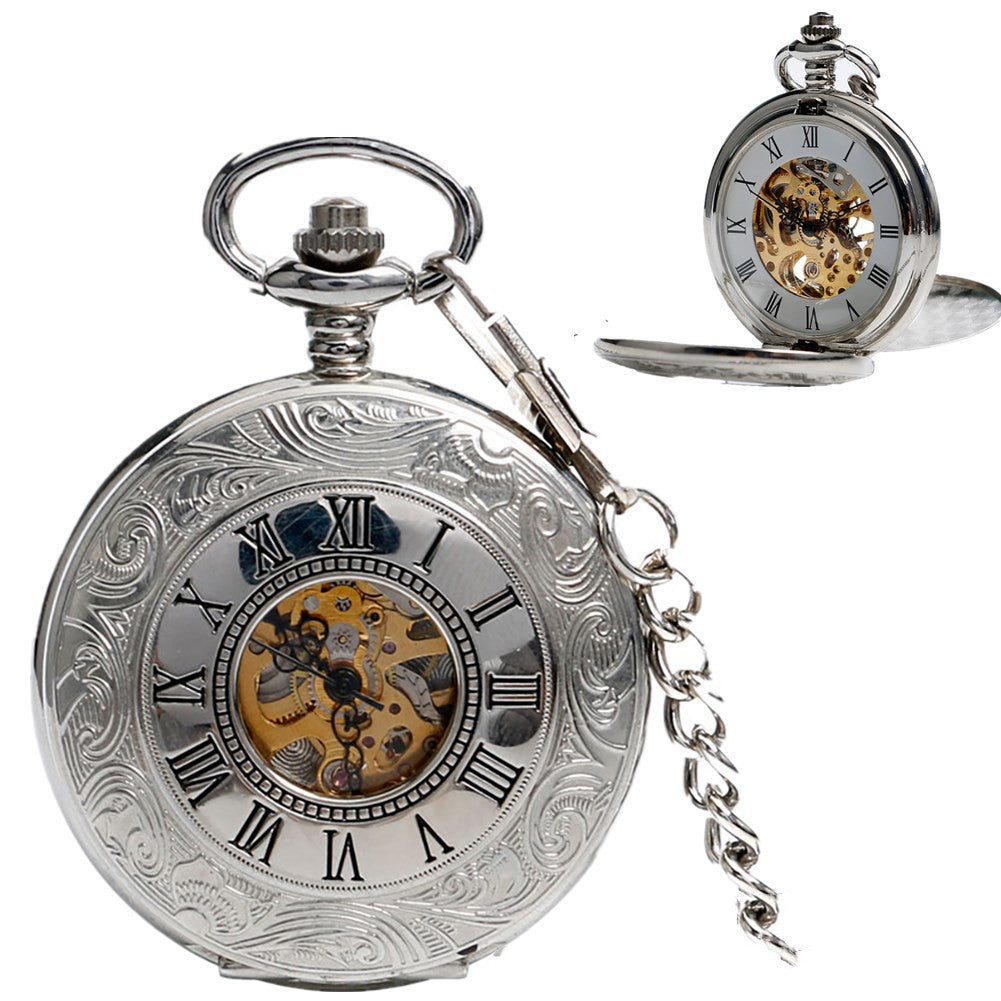 Vintage Carved Hollow Gift Souvenir Pocket Watch - Charming Modern Beautiful Intricate Reliable Stylish Must-Have