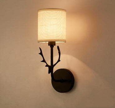 Modern Bedroom Hallway Wall Lamp Iron Antlers Living Room Hotel Lamps