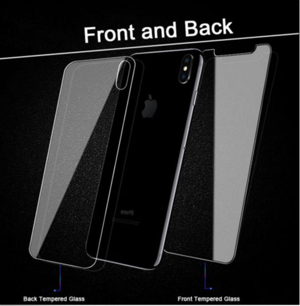 Kompatibel med Apple, för iPhone 12 11 Xs Max 7 8 6 härdat glas skärmskydd