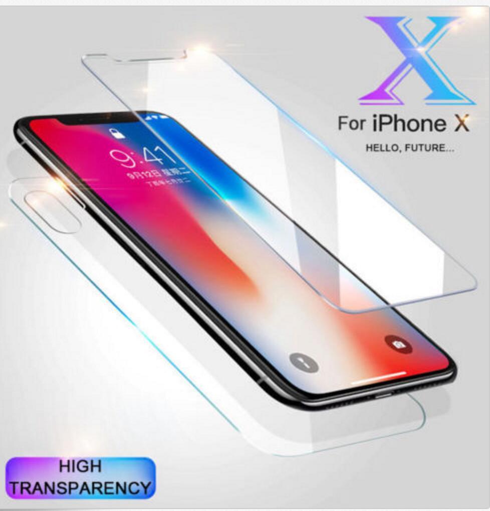 Kompatibel med Apple, för iPhone 12 11 Xs Max 7 8 6 härdat glas skärmskydd