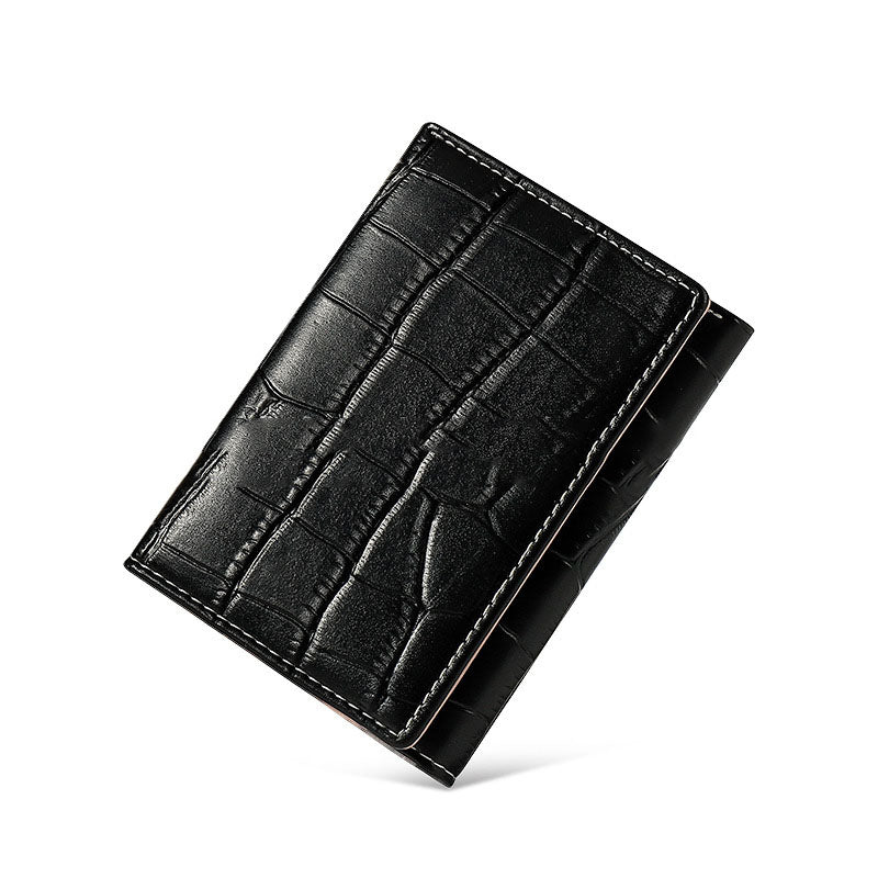 Fashion Simple Kort Spänne Tri-fold plånbok