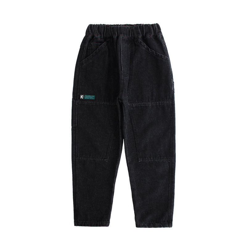 Daddy Barnjeans Lösa Byxor Vinter