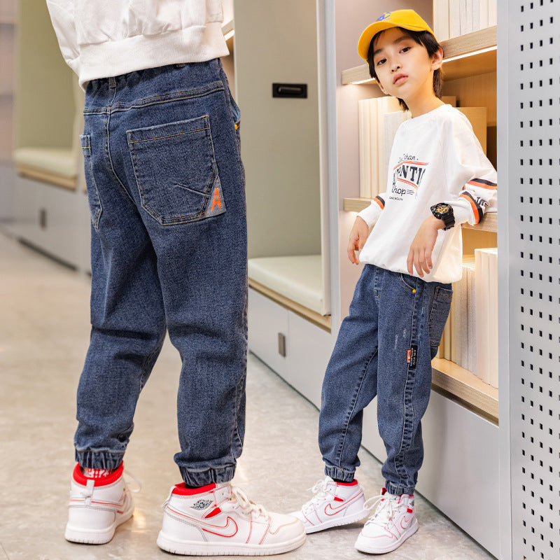Daddy Barnjeans Lösa Byxor Vinter