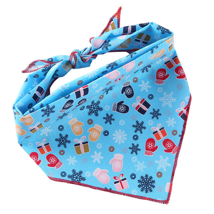 Bandana réglable en coton pour animaux de compagnie, foulard triangulaire pour chat, serviette de salive douce, accessoires pour petits, moyens et grands chiens