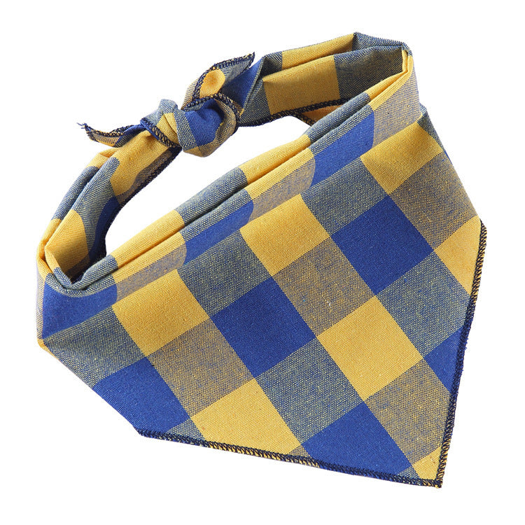 Bandana réglable en coton pour animaux de compagnie, foulard triangulaire pour chat, serviette de salive douce, accessoires pour petits, moyens et grands chiens