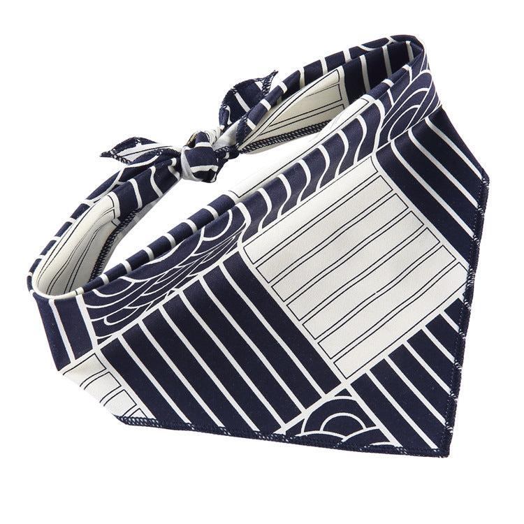 Bandana réglable en coton pour animaux de compagnie, foulard triangulaire pour chat, serviette de salive douce, accessoires pour petits, moyens et grands chiens