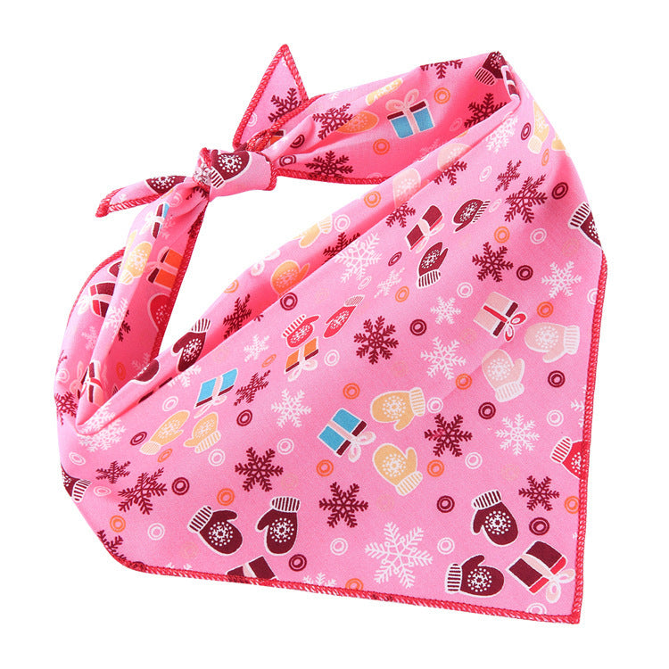 Bandana réglable en coton pour animaux de compagnie, foulard triangulaire pour chat, serviette de salive douce, accessoires pour petits, moyens et grands chiens