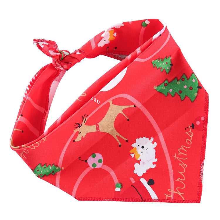 Bandana réglable en coton pour animaux de compagnie, foulard triangulaire pour chat, serviette de salive douce, accessoires pour petits, moyens et grands chiens