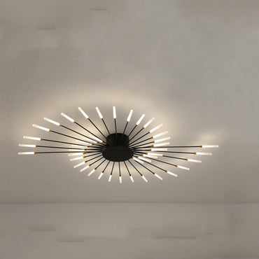 Nordic Minimalist Modern Atmosphere Living Room Fireworks LED Ceiling Light