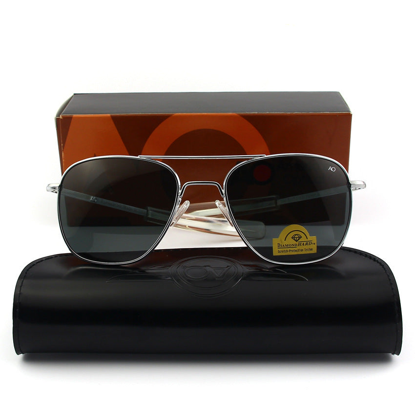 Lunettes de soleil hommes et femmes lunettes de soleil polarisées carrées lunettes de soleil à verres en verre