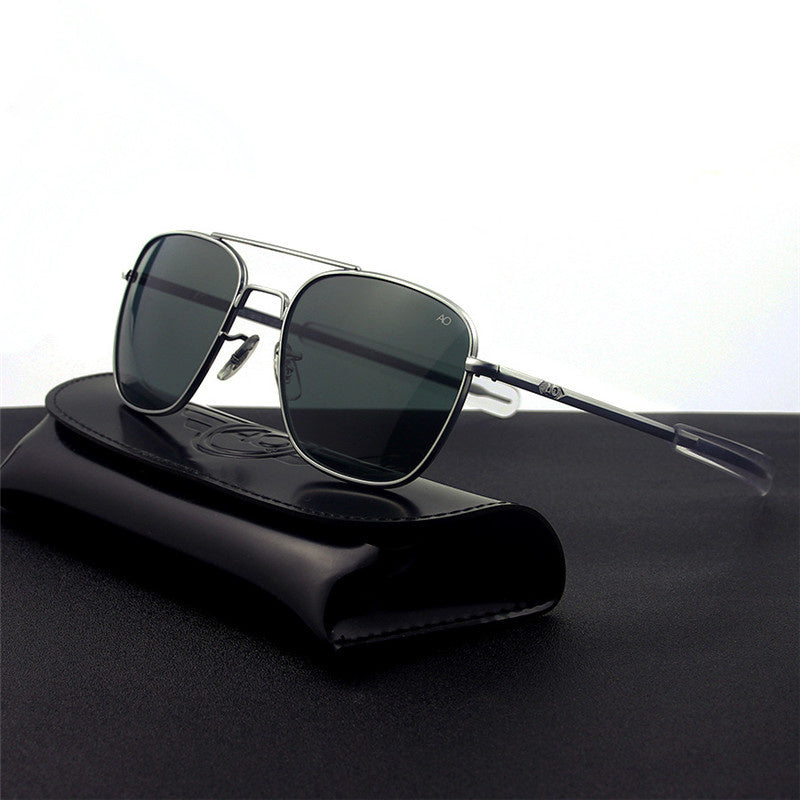 Lunettes de soleil hommes et femmes lunettes de soleil polarisées carrées lunettes de soleil à verres en verre