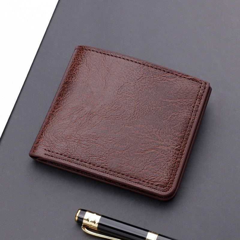 Button Wallet Card Men's Wallet Can Hold Driver's License