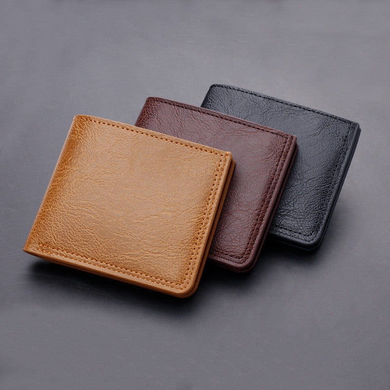 Button Wallet Card Men's Wallet Can Hold Driver's License