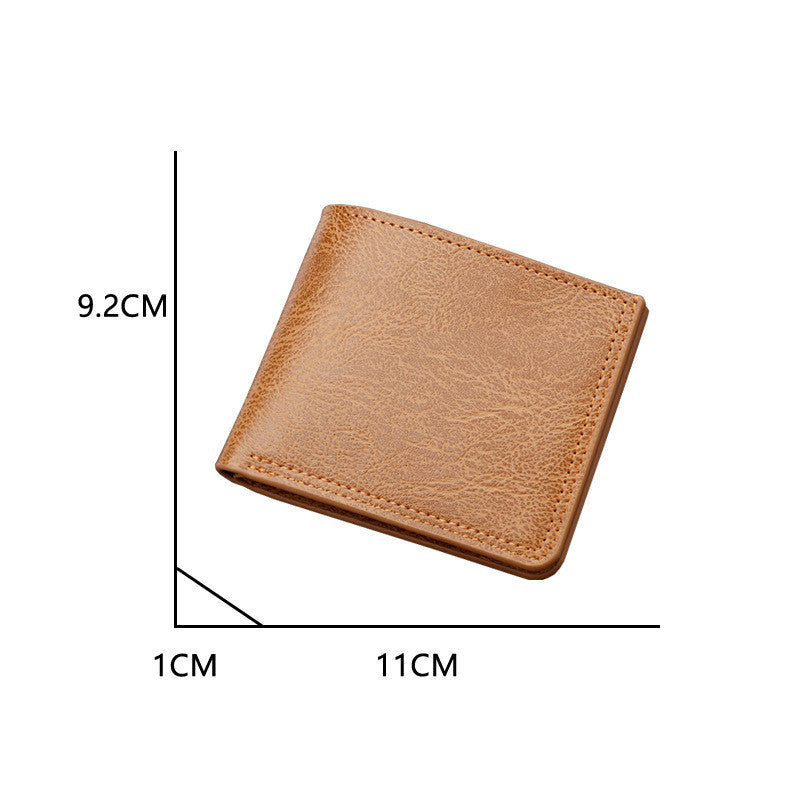 Button Wallet Card Men's Wallet Can Hold Driver's License