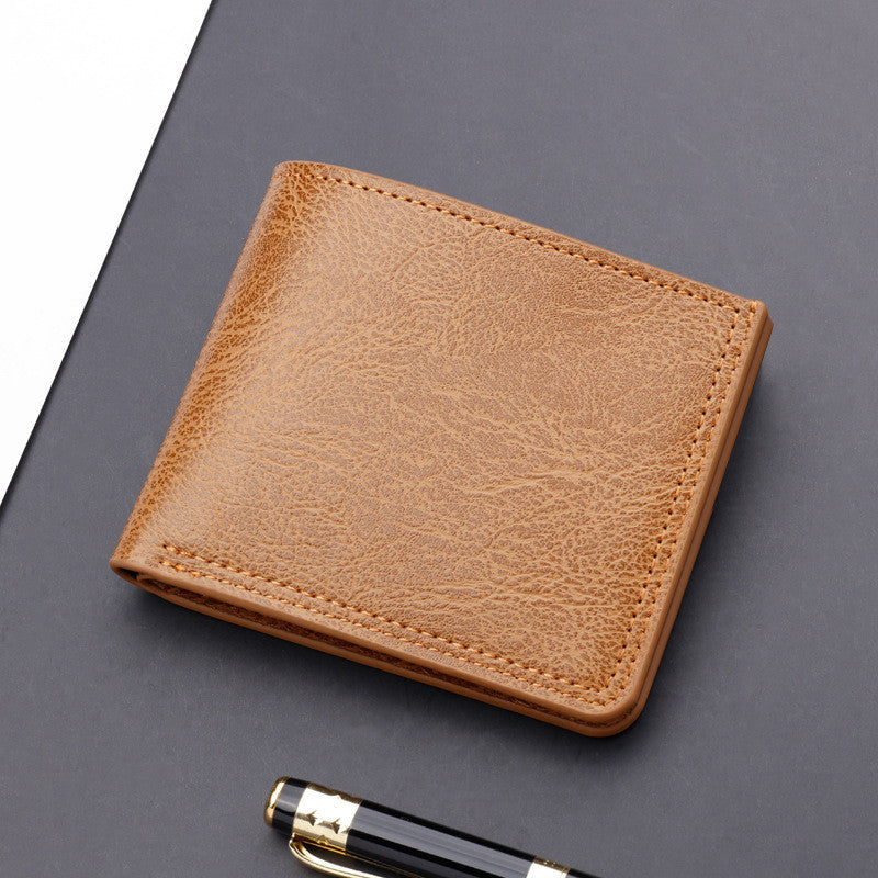 Button Wallet Card Men's Wallet Can Hold Driver's License