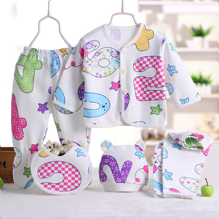 Vêtements pour bébé, sous-vêtements pour bébé, sous-vêtements pour nouveau-nés, costume cinq pièces