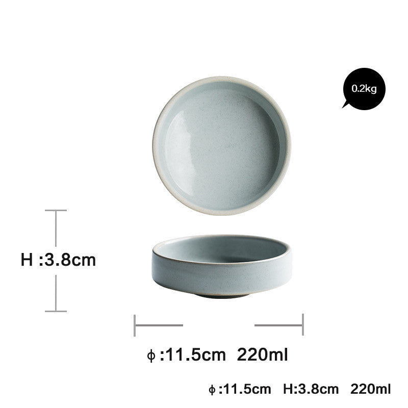 Household Dinner Plate, Flat Plate, Bowl and Plate Set