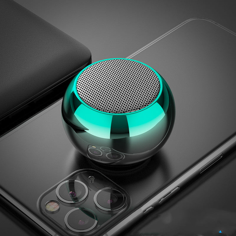M3 Färgglada Trådlösa Högtalare 3D Mini Galvaniserad Rund Stålkanon Blåtandshögtalare Radio Stöd U Disk Subwoofer
