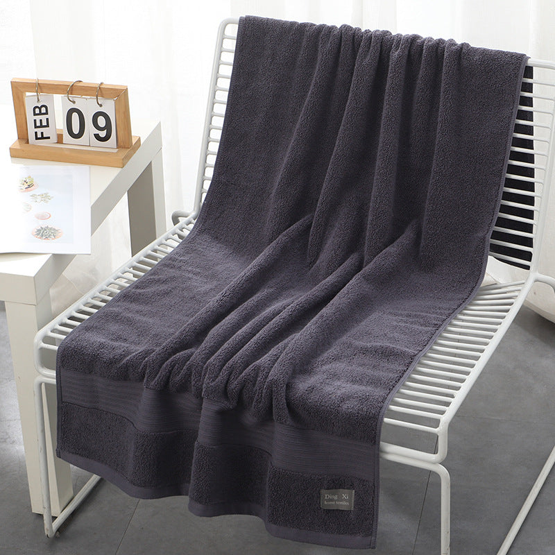 Serviette de bain en coton pur 500g, épaisse, douce et absorbante, cadeau pour Salon de beauté, hôtel, grande serviette, fabricant, vente en gros, Logo personnalisé