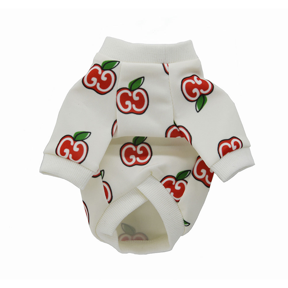 Vêtements pour chiens en peluche de printemps et d'automne, vêtements personnalisés pour chiens, vêtements pour animaux de compagnie