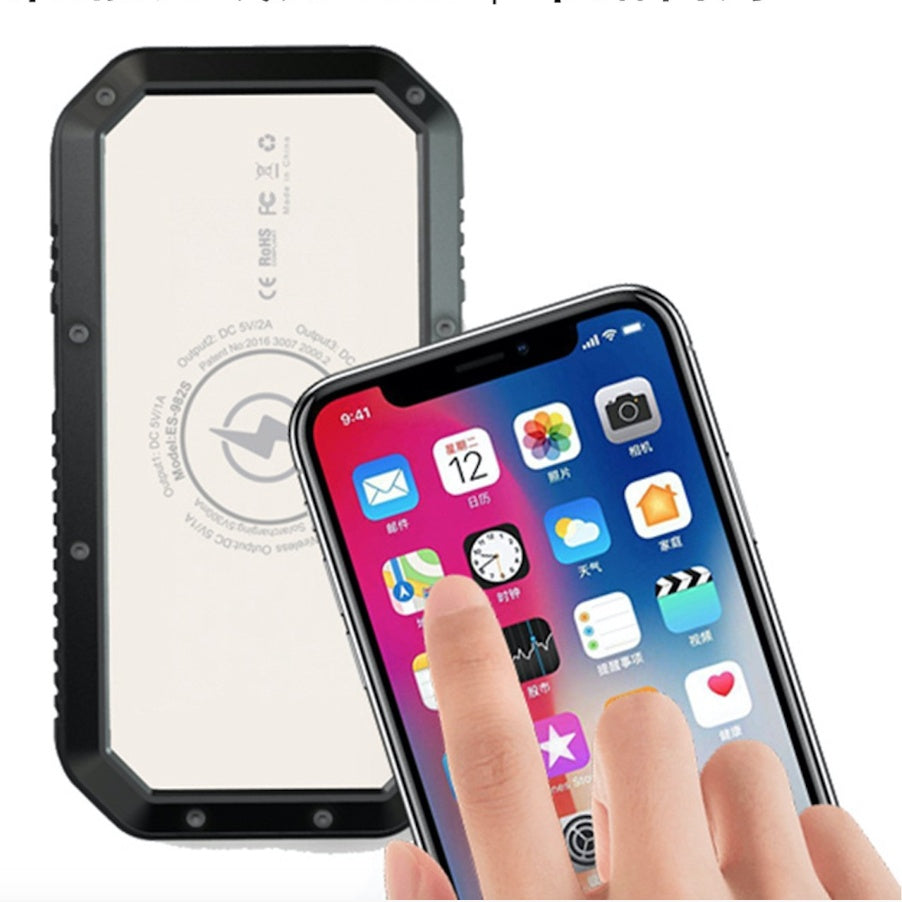 Torche d'accessoires de téléphone de batterie externe solaire sans fil