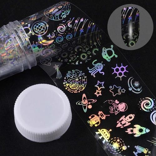 Starry Sky Nail Sticker Film - 1 Meter x 4cm | Professional Nail Art Transfer Paper