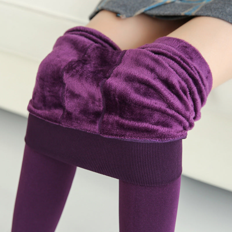 Leggings en fourrure chaude à la mode