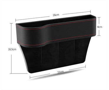 Premium Leather & Plastic Car Storage Box - Multi-Compartment Organizer - Vehicle Interior Accessories