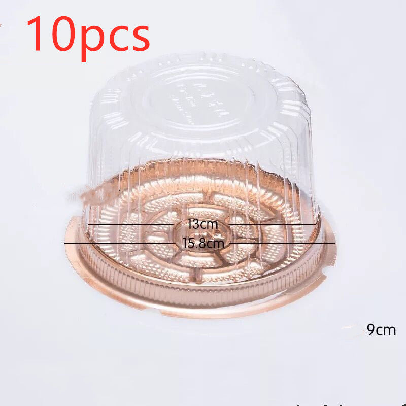 Boîte d'emballage de gâteaux, boîte blister ronde transparente