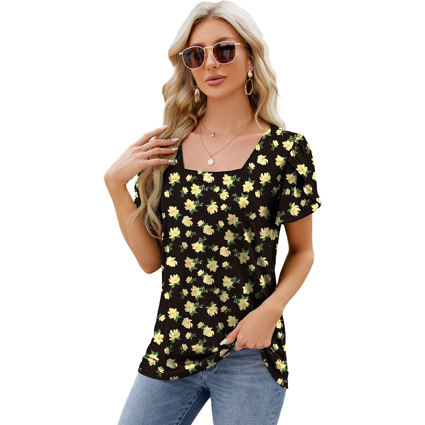 Bohemian Beach Loose T-shirt - Summer Top Fashion