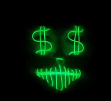 LED-partymask för amerikanska dollar