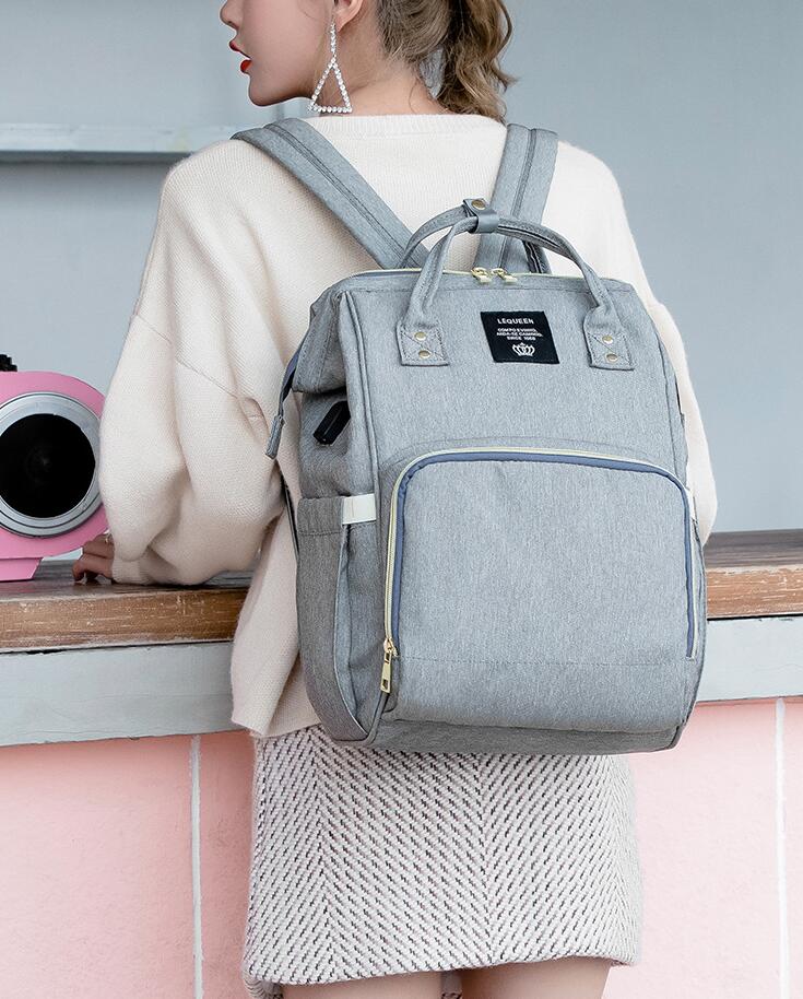 Sac à couches de grande capacité, sacs à dos pour soins infirmiers pour maman, voyage pour bébé