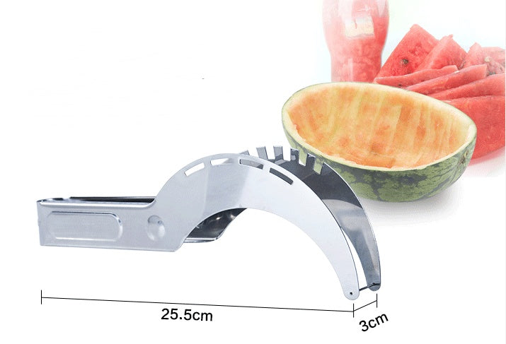 Rostfritt stål Cutter för vattenmelon Hami Melon Pitaya Pawpaw