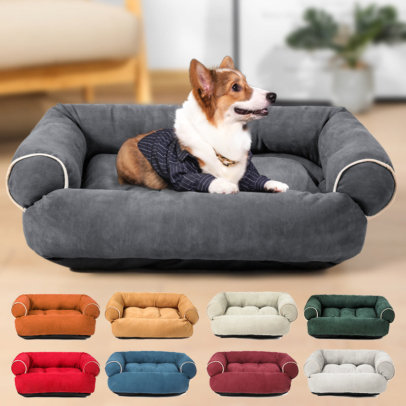 Dog Sleeping Bed Sofa - Premium Pet House with Winter Warm Cushion