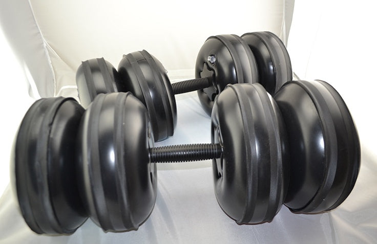 Justerbar 20-25 kg vattenfylld hantel för män hemmaträningsutrustning för armmuskler, bärbar och bekväm vatteninjektionshantel