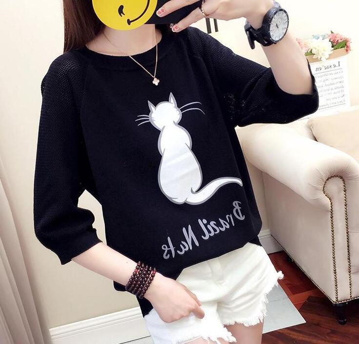 Cute Cat Tshirt - Premium Quality