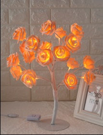 Lampe d'arbre LED Rose, petit arbre, lampe de modélisation, lampe de Table