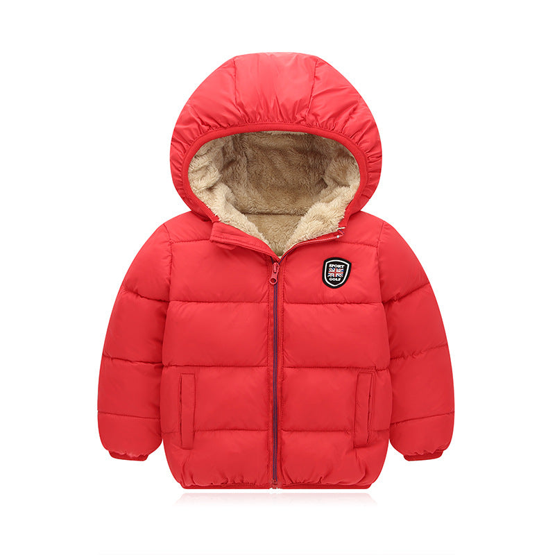 Doudoune à capuche et doudoune enfant