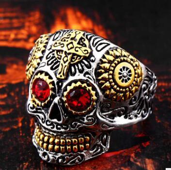 Skull Ring Smycken Mode Ring