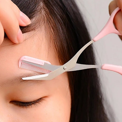 Outils de beauté ciseaux à sourcils avec peigne à sourcils