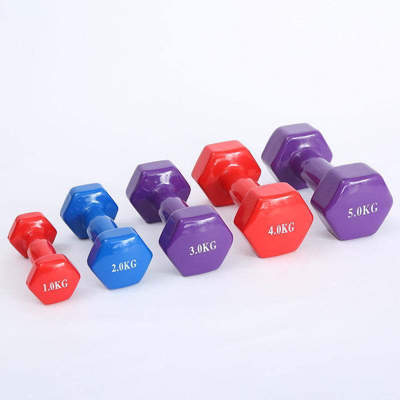 Färg fitness hantlar
