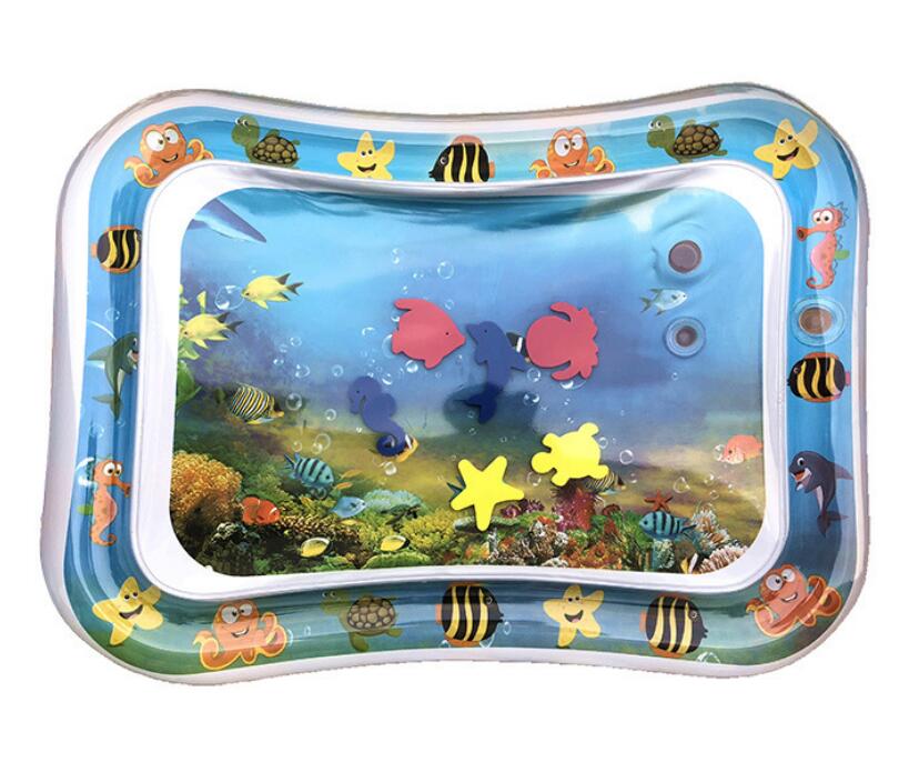 Tapis d'eau gonflable pour bébé, tapis d'eau de plage d'été pour nourrissons, coussin d'eau pour nourrissons, tout-petits, activités d'été, jouets, oreillers pour bébé