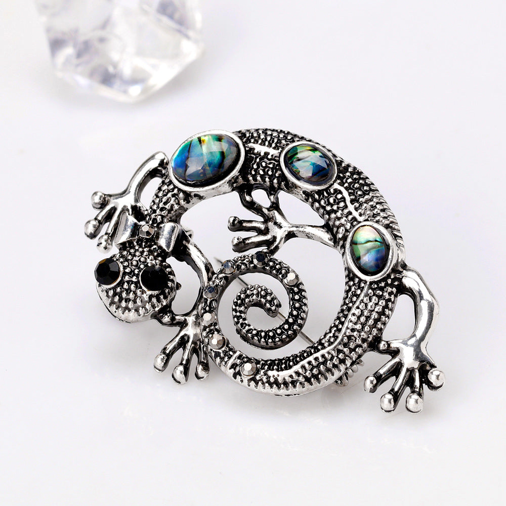 Lizard gecko brosch