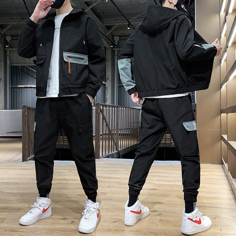 Ensemble veste à capuche décontractée printemps et automne