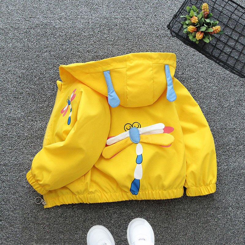 Veste zippée à capuche tendance pour enfants