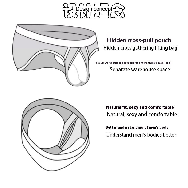 Men's Panties Low Waist Briefs
