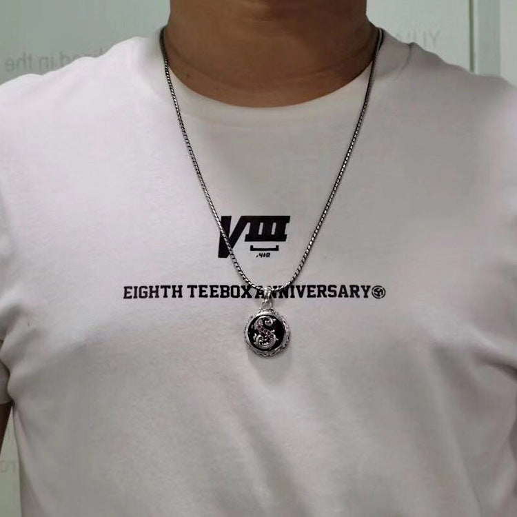 Simple Personality Men And Women Couple Necklace