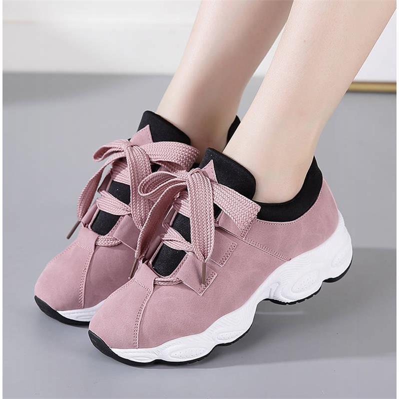 Autumn New Small White Shoes - Korean Women's Casual Thick Running Shoes